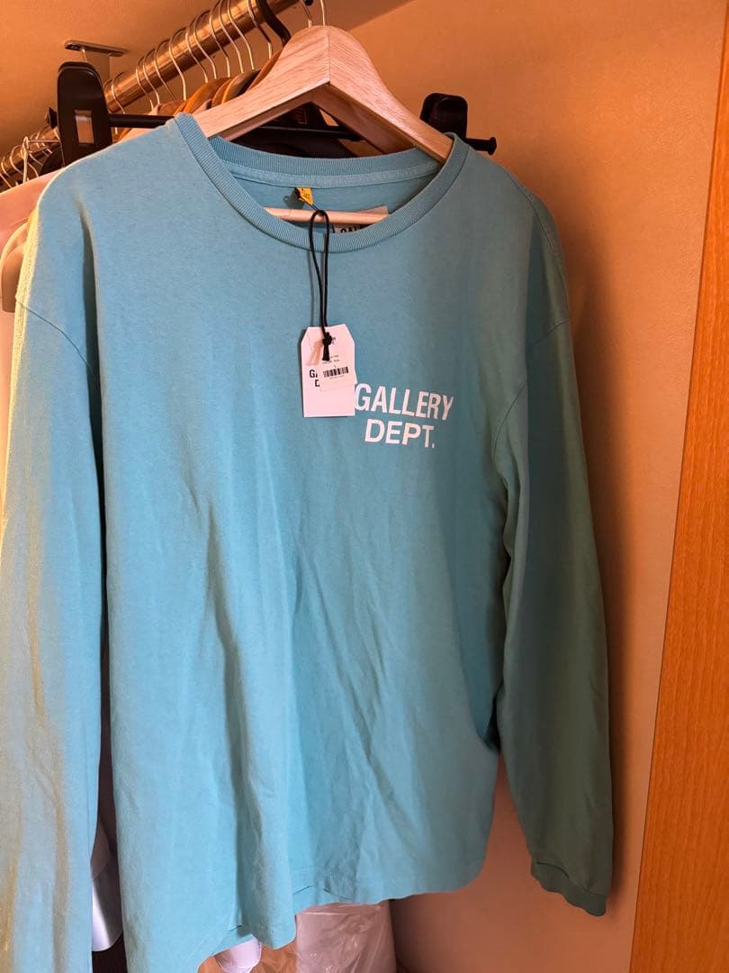 GALLERY DEPT. ロングTシャツ Lサイズ 青 水色 Gallery Dept. French Longsleeve 'Cyan' (Vintage Washing) – The Attic