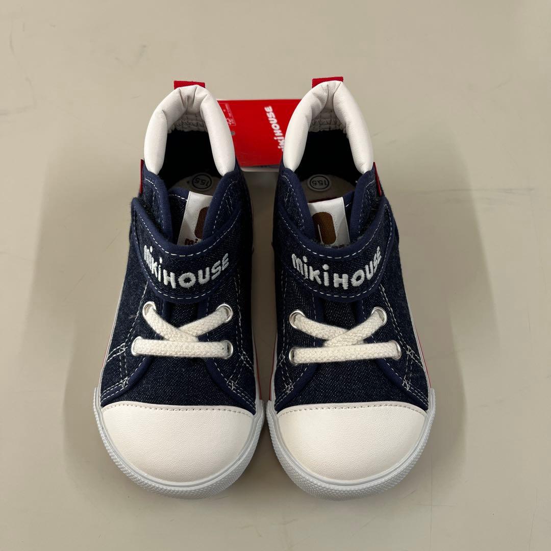 ミキハウス　シューズ　靴　15.5 新品　未使用　タグ付　インディゴブルー ミキハウス MIKI HOUSE 【ミキハウス】 キッズシューズ （インディゴ