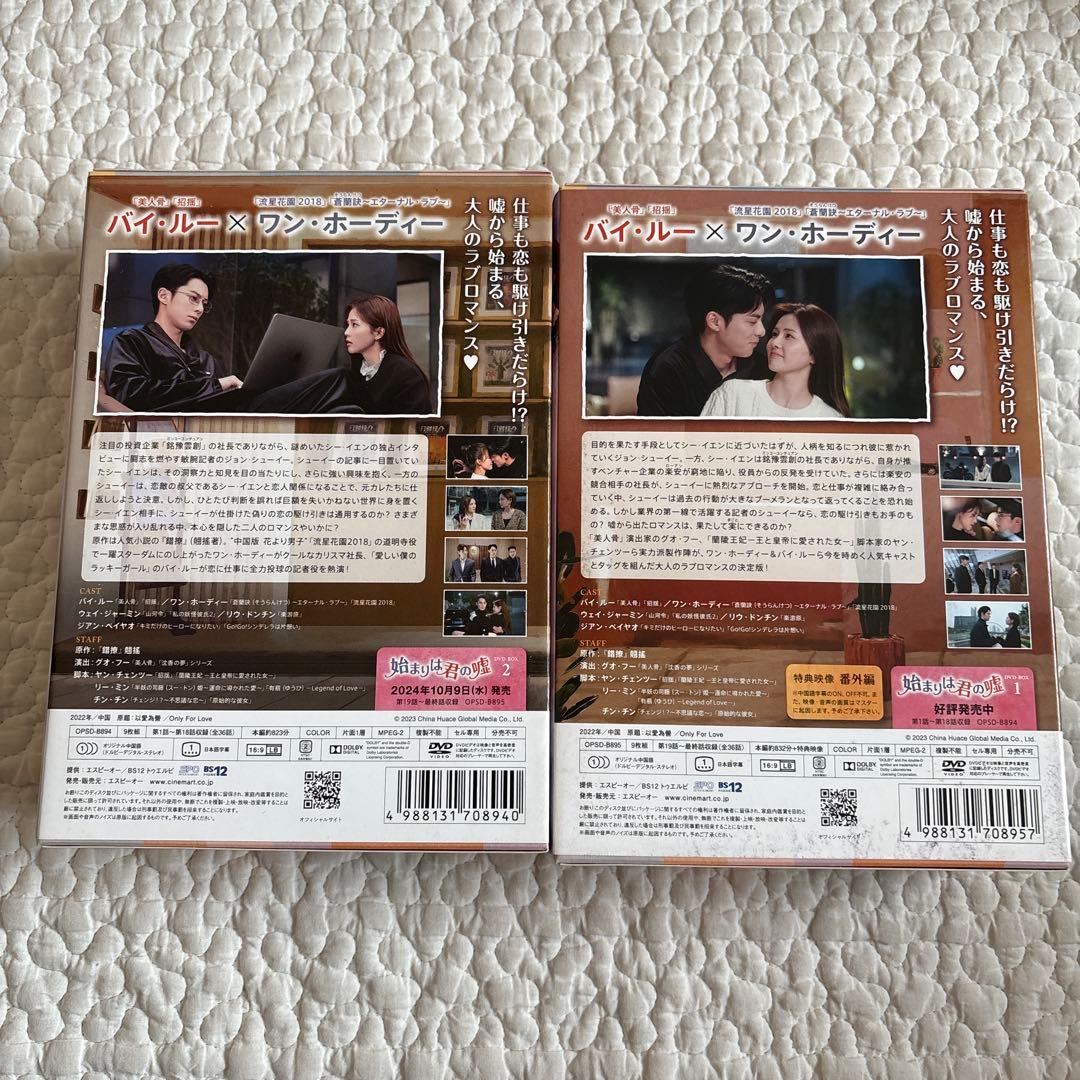 【美品】始まりは君の嘘 DVD BOX 1 2 全話 セット