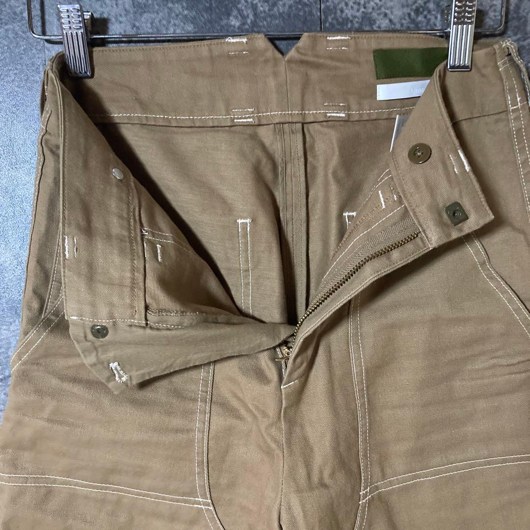 ユニオンランチ リネンブレンド ワイドペインターパンツ ベージュ