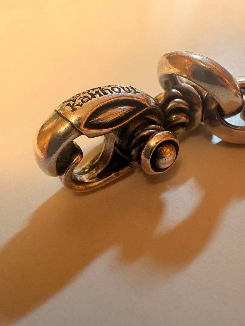 Leonard Kahnour シルバー925 チェーンブレスレット 約21㎝