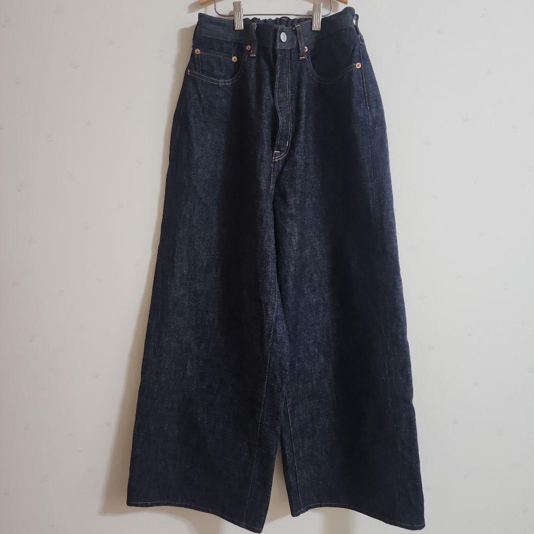 デニム&ダンガリー　ワイドデニムパンツ　01 150〜160 M〜L　インディゴ DENIM DUNGAREE - デニムダンガリー デニムパンツ 150cm キッズ 男児