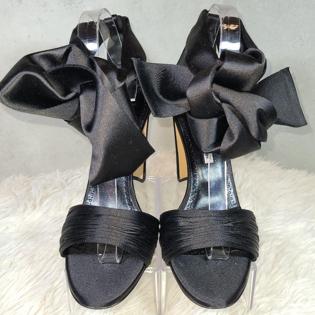 MANLO BLAHNIK】MISAM サテンリボン ハイヒールサンダル - メルカリ