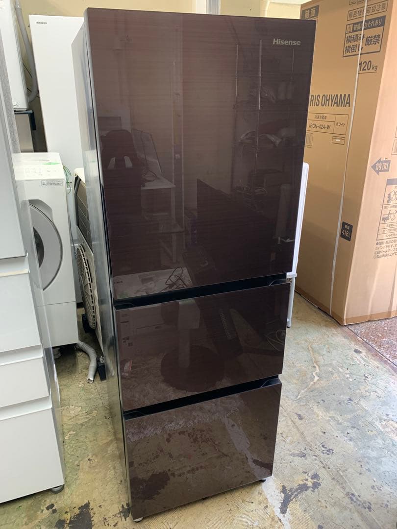 kj240 ハイセンス 冷蔵庫　HR-G280HBR 2024年製　動作品 冷凍冷蔵庫 ブラウン HR-G280HBR [幅50cm /283L /3ドア /右開きタイプ