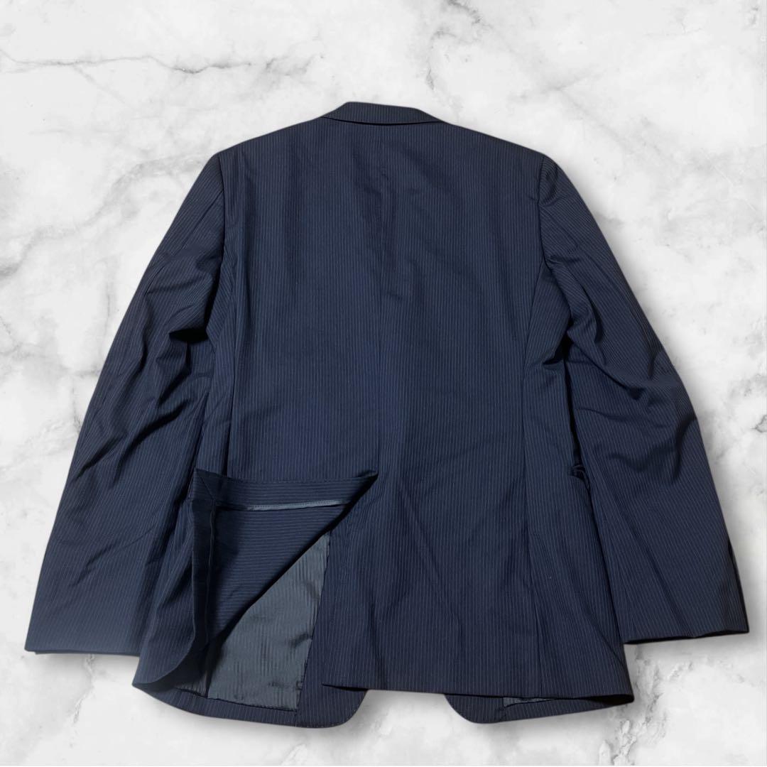極美品 SUIT SELECT スーツセットアップ ネイビー ストライプ Y6