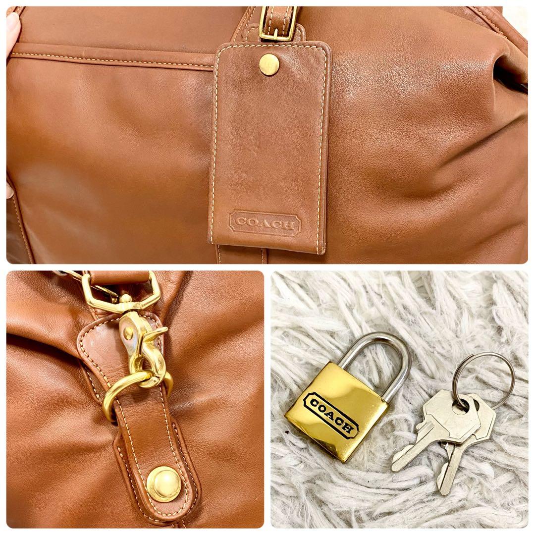 美品】オールドコーチ ボストンバッグ 2way レザー 大容量 0502 - メルカリ