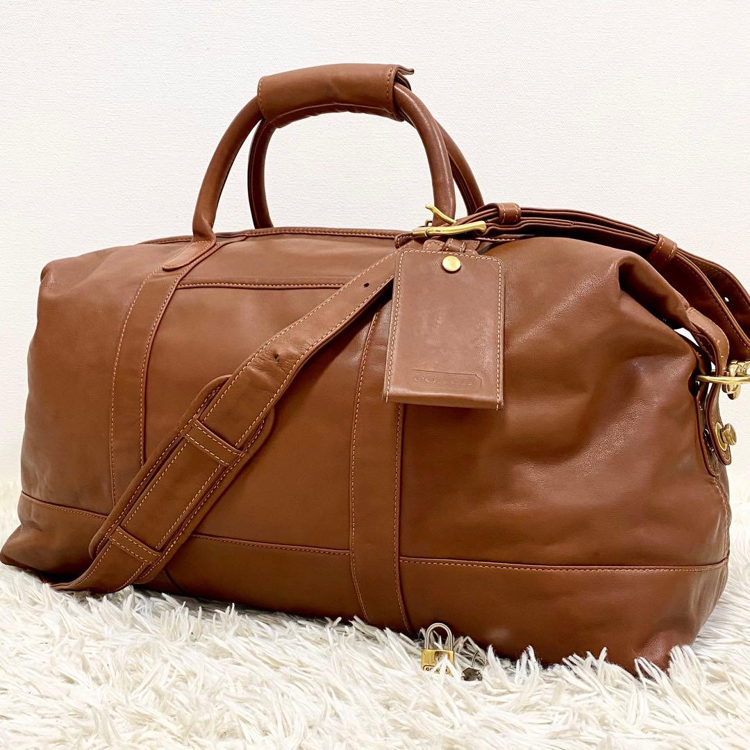 美品】オールドコーチ ボストンバッグ 2way レザー 大容量 0502 - メルカリ