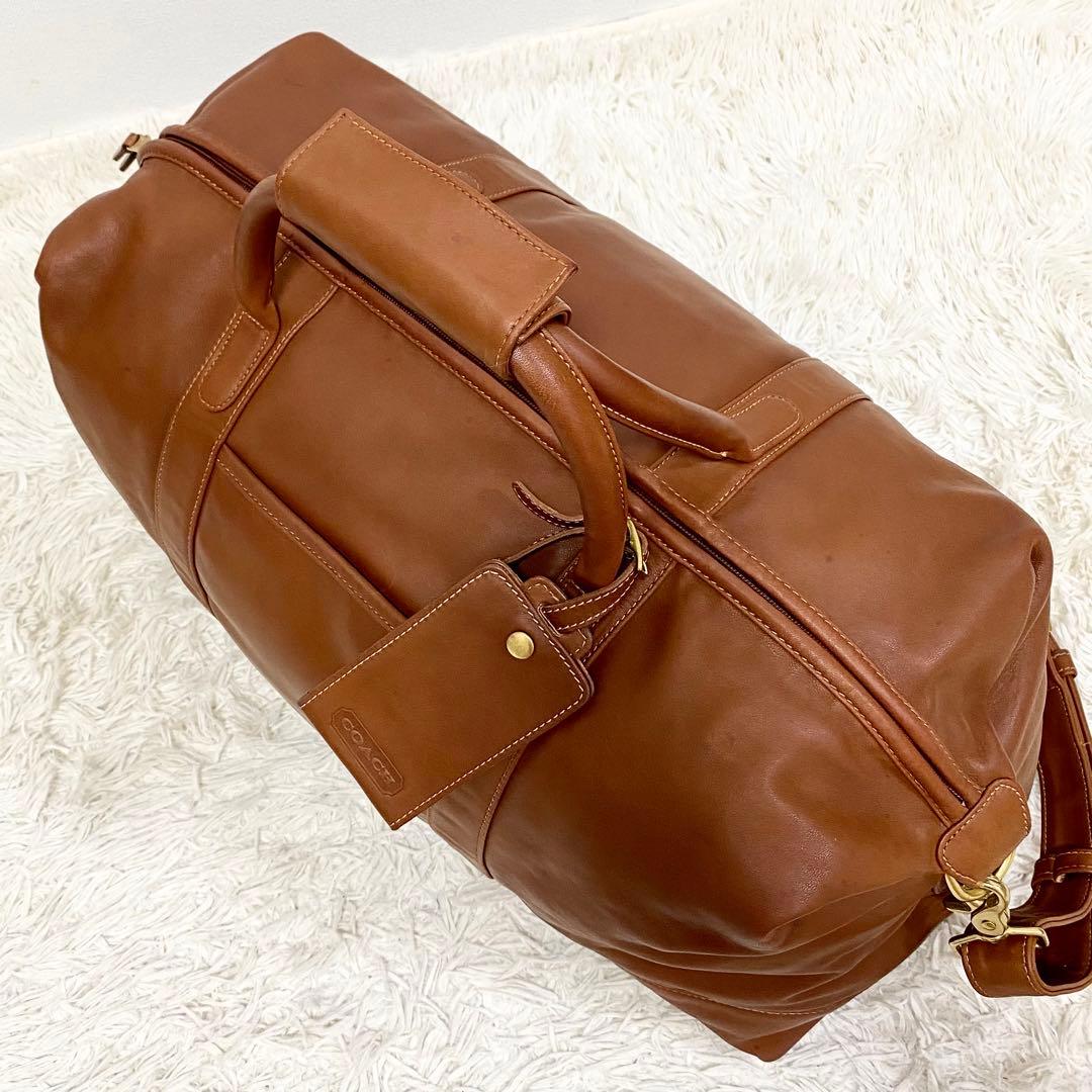 美品】オールドコーチ ボストンバッグ 2way レザー 大容量 0502 - メルカリ