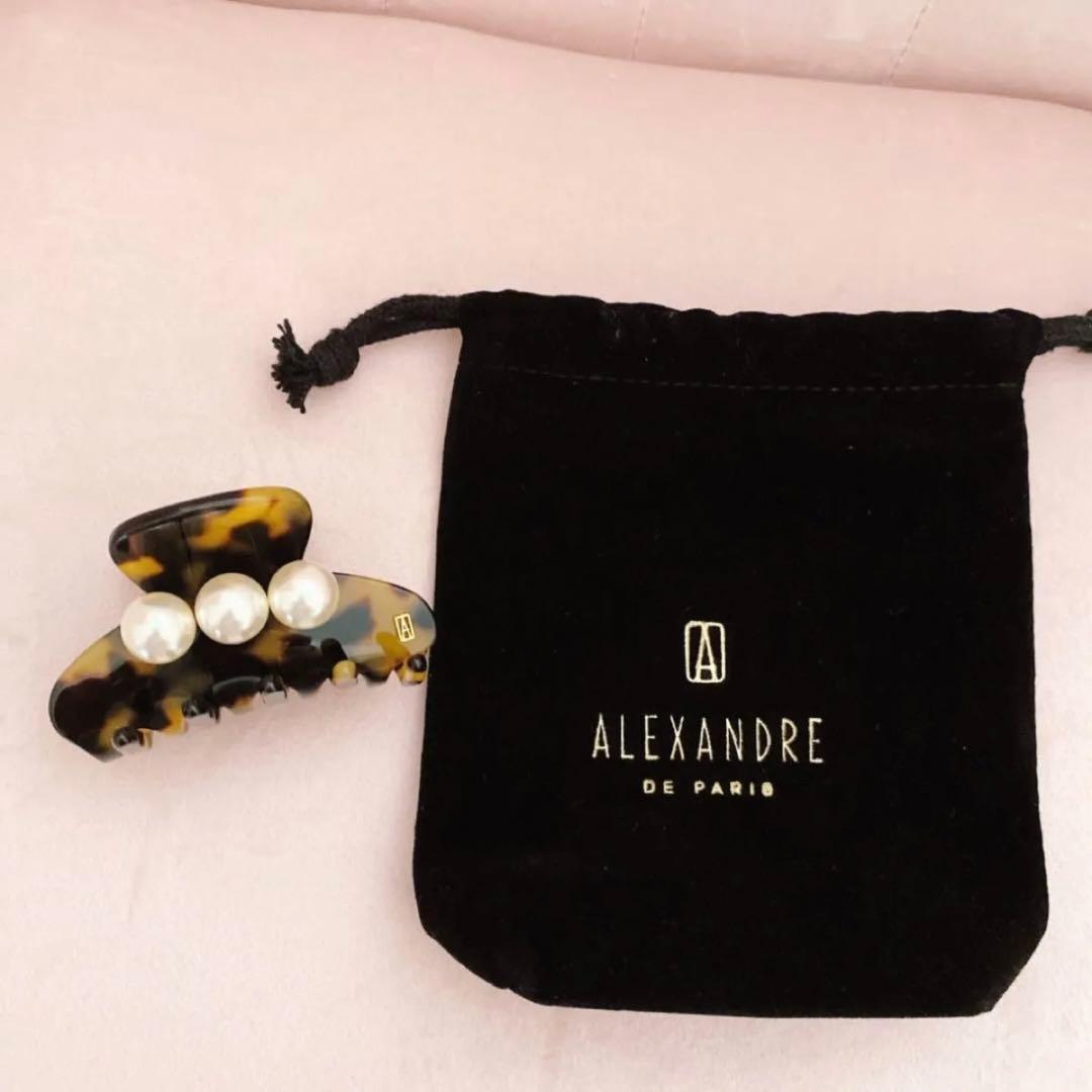 ALEXANDRE DE PARIS パール付きヘアクリップ Sサイズ ALEXANDRE DE PARIS（アレクサンドル ドゥ パリ） アレクサンドル ドゥ