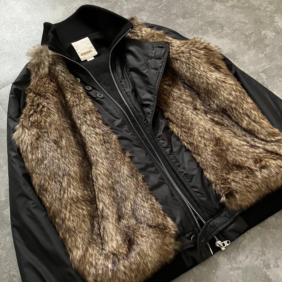 00s diesel gimmick bomber jacket Y2K 短丈 - メルカリ