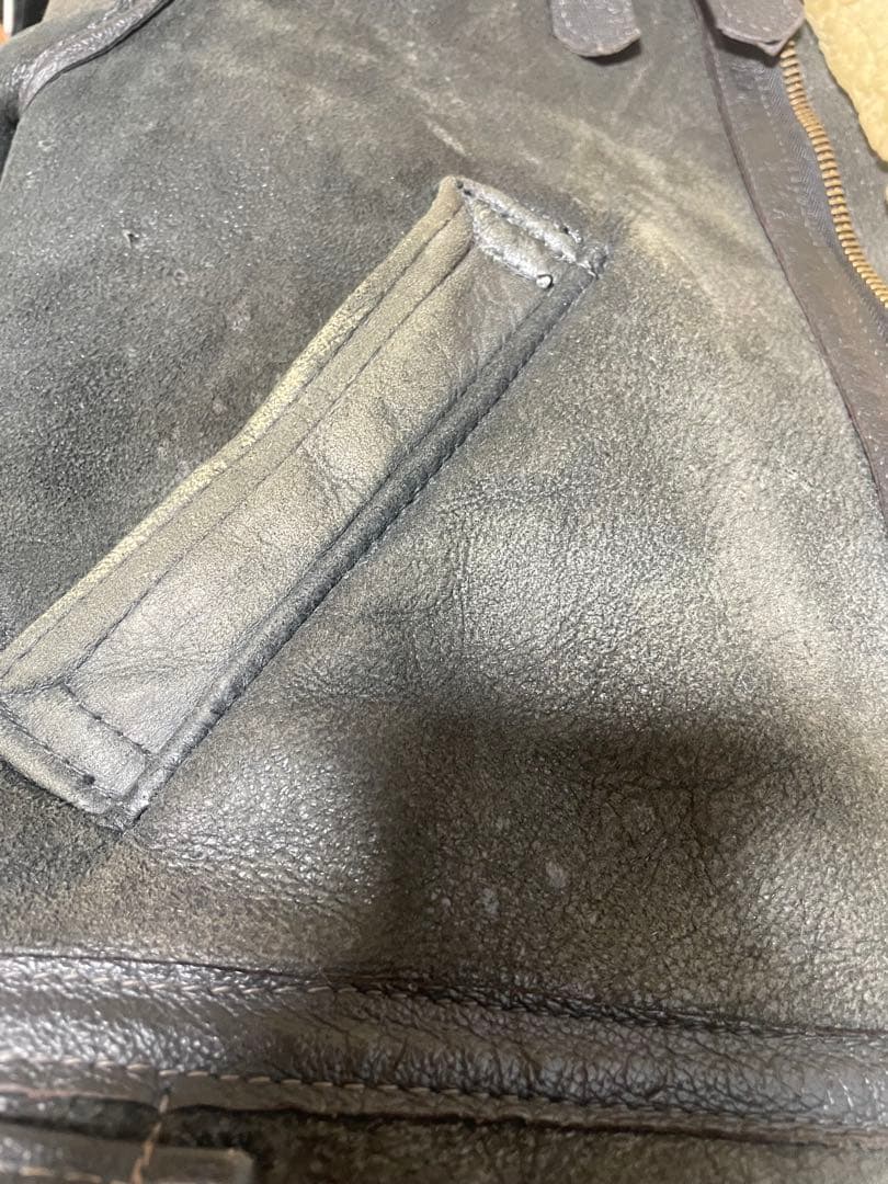 SCHOTT B-3 ムートンジャケット Lサイズ USA製 ゴールド金具 38 - メルカリ