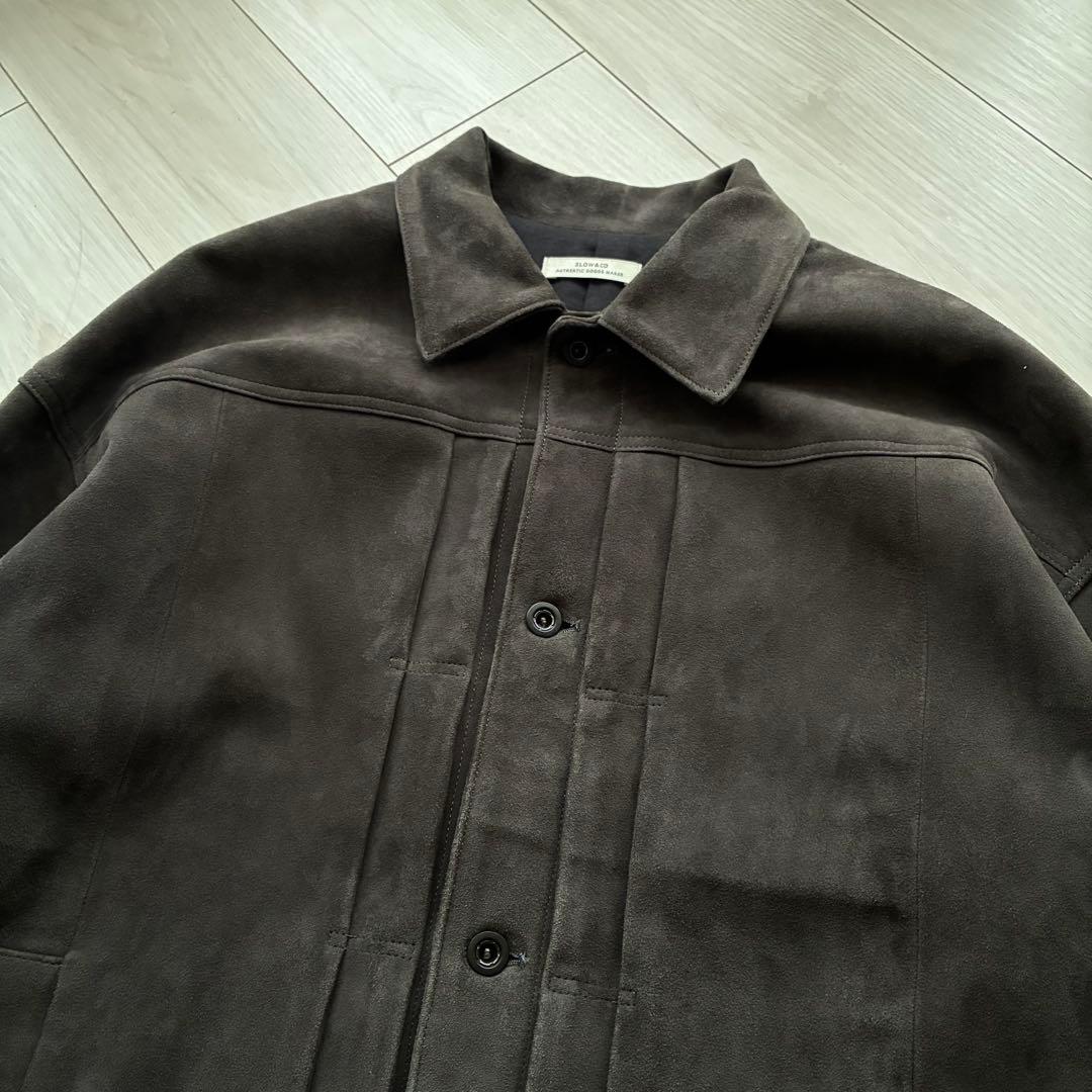 定価15万】SLOW & CO シープスエード トラッカージャケット 3 墨黒