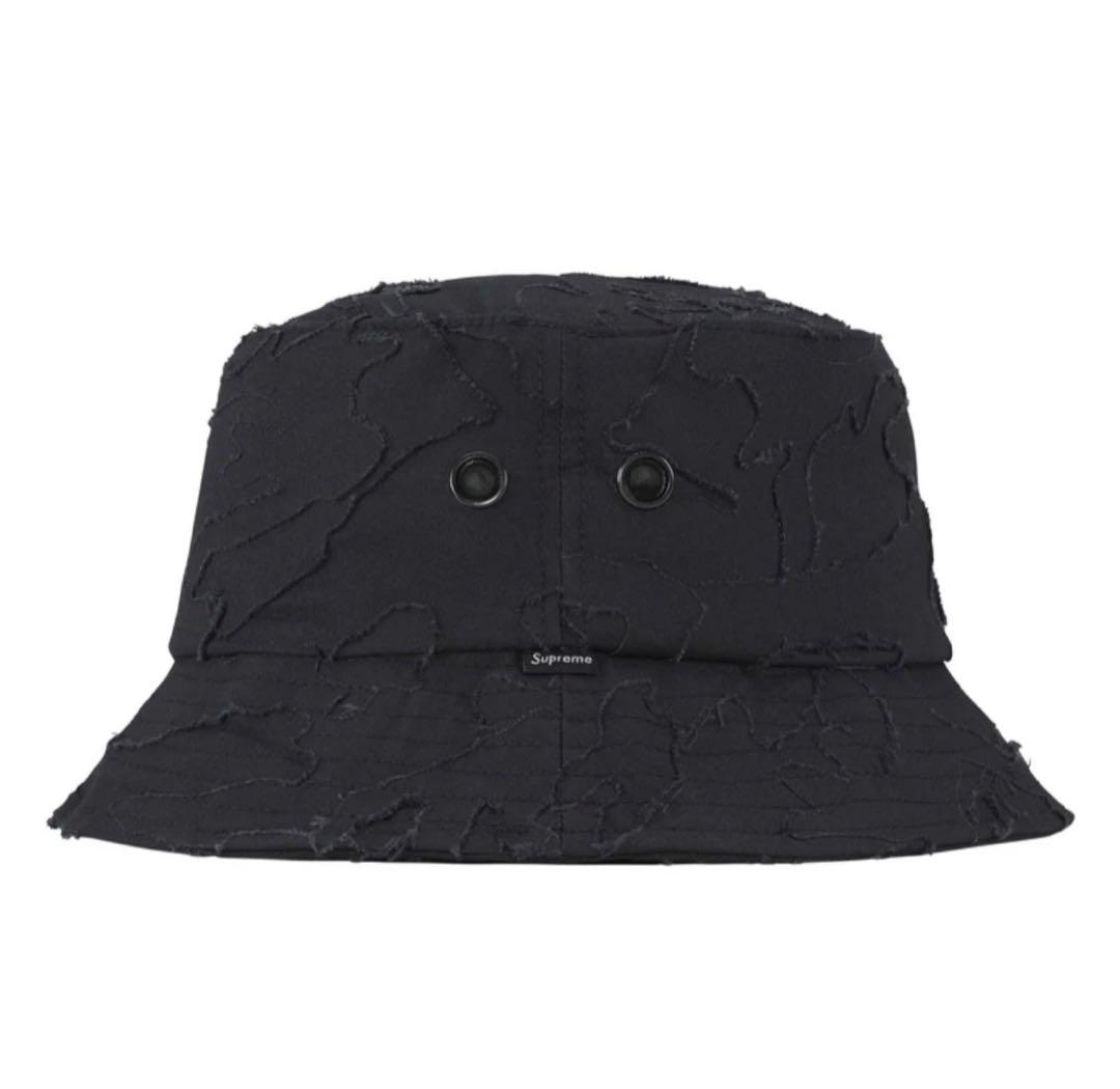 帽子 Supreme Layered Camo Crusher \"Black\"