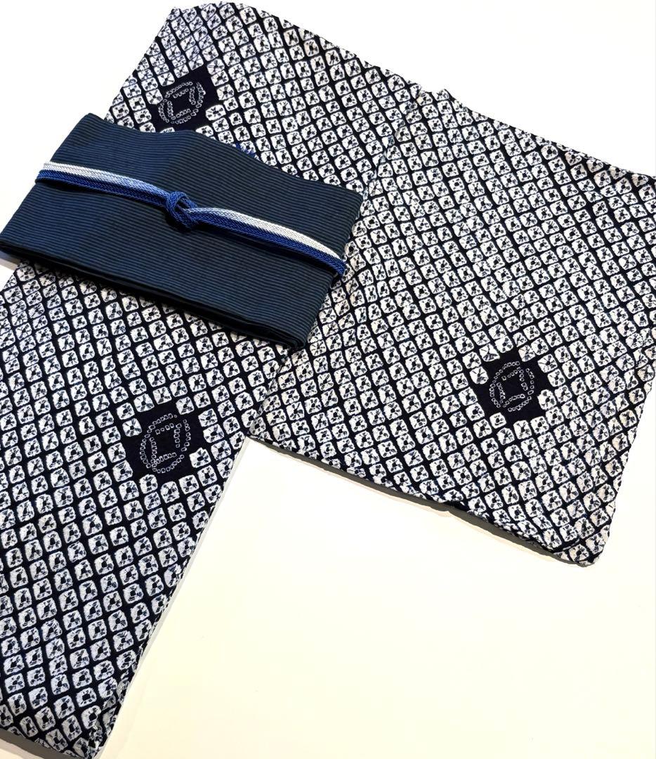 有松絞り　浴衣　蜘蛛絞り 藍染が風にゆれる日本遺産のまち有松寄附金専用】浴衣（手蜘蛛絞り