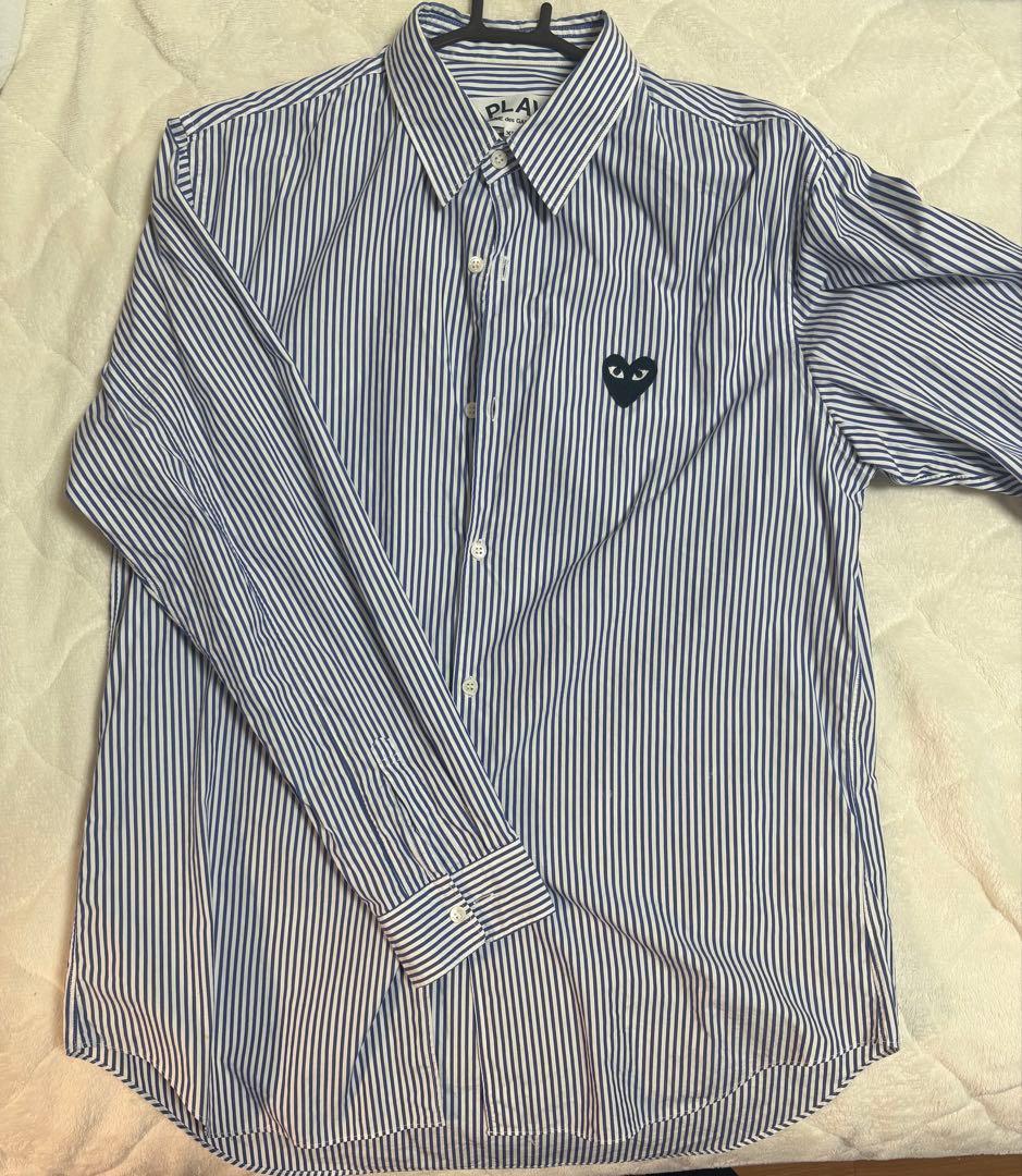 ストライプ長袖シャツ　PLAY COMME des GARCONS PLAY COMME des GARCONS プレイ コムデギャルソン シャツ 長袖 メンズ