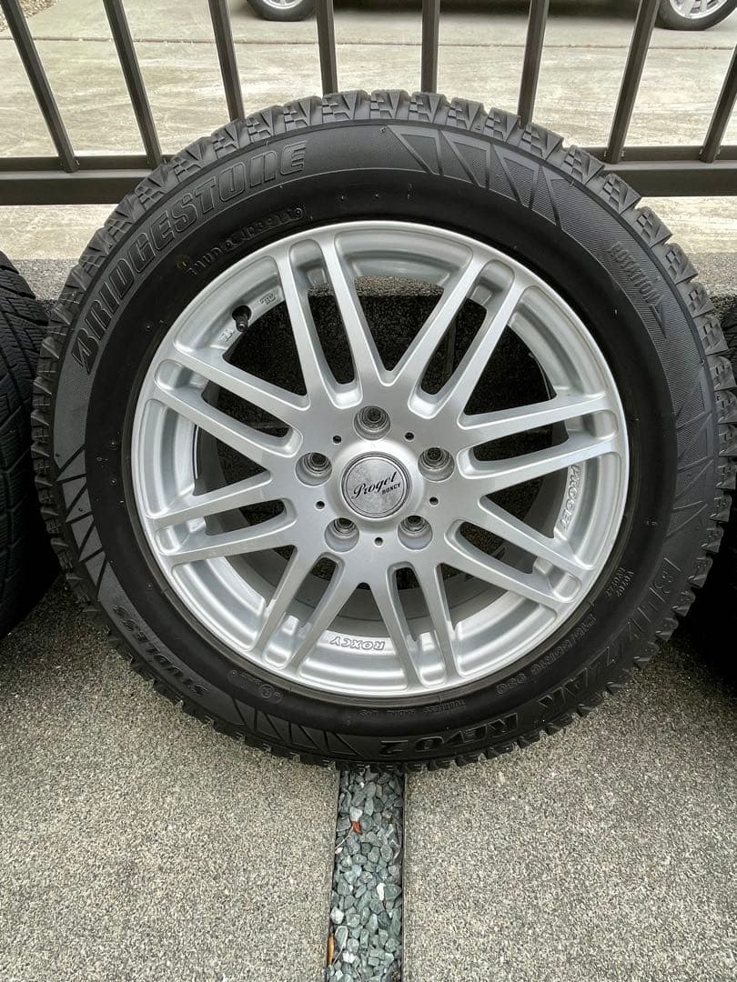 4本 215/55R16 ブリザック 16×6.5J+48 / 5H-114.3