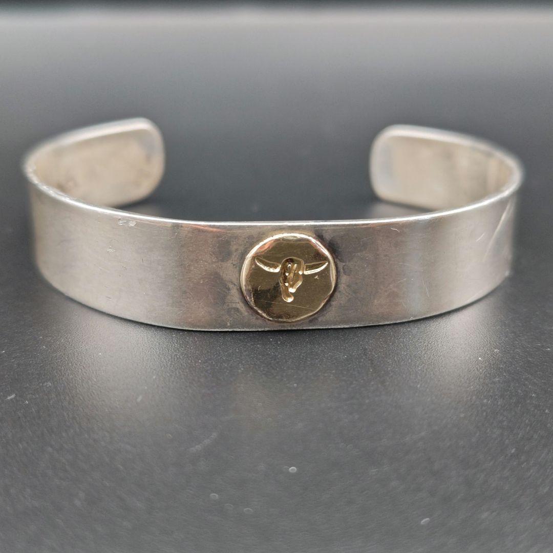 TADY&KING◎タディキング◎バングル◎silver925K18◎シルバー タディ&キング TADY&KING SV925×K18 イーグルフェイス バングル GP