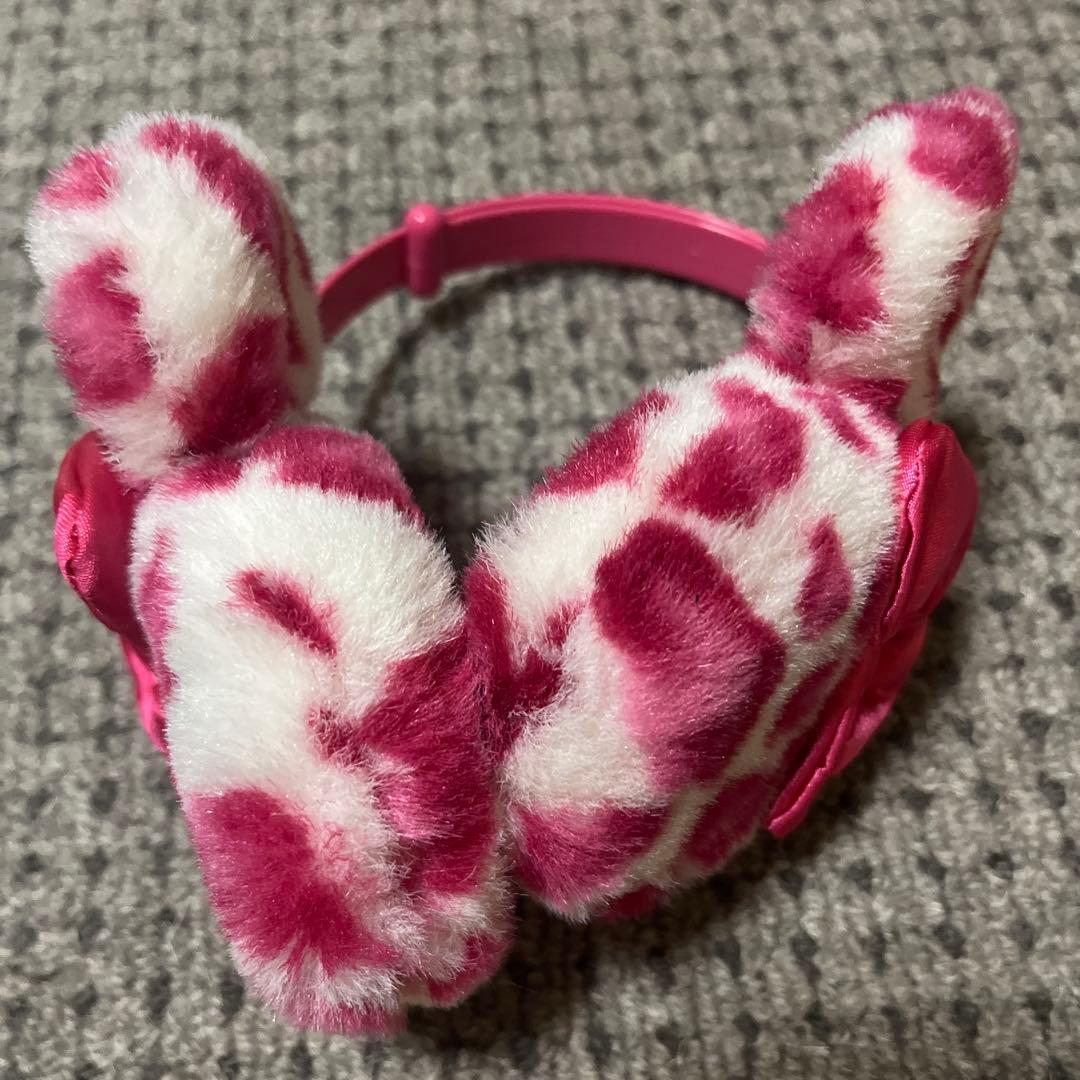 ディズニー ミニーちゃん ヒョウ柄 耳あて イヤーマフ 専用 - メルカリ