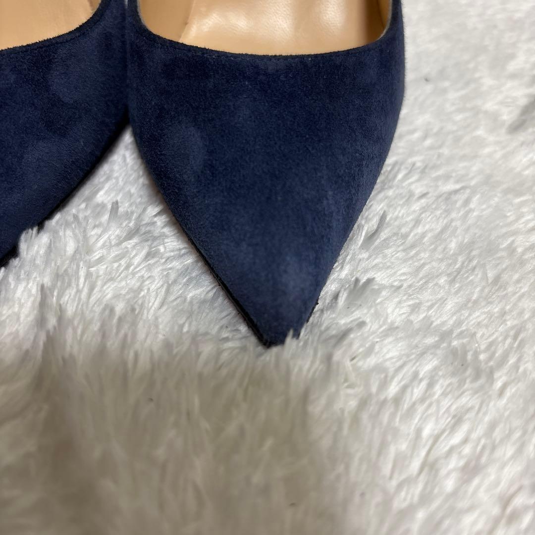 クリスチャンルブタン レッドソール ネイビー ピンヒール 23.5cm