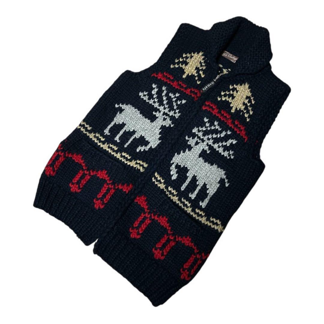 良品 カナダ製 KANATA 50's Vintage 復刻 カウチン ベスト KANATA】カウチンベスト カナダ製 カナタ - メルカリ