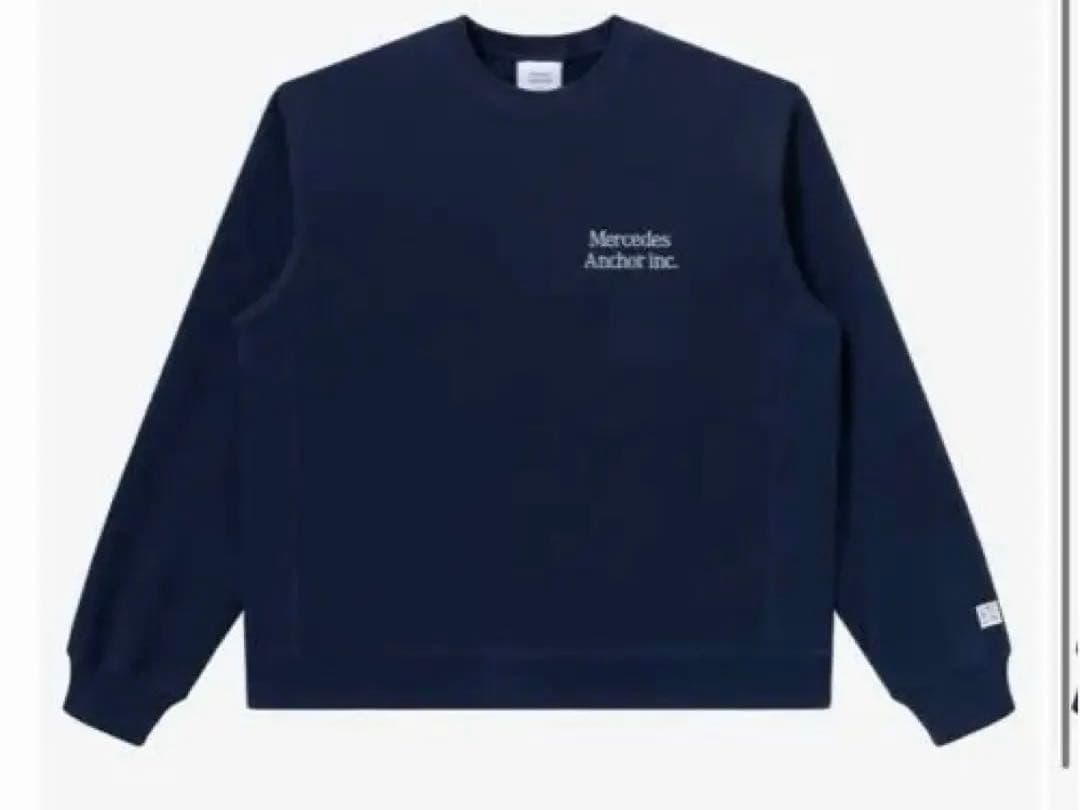 M*H様 Mercedes Anchor inc.クルースウェットNAVY新品未 Mercedes Anchor Inc．(メルセデスアンカーインク) Crew Sweatロゴ