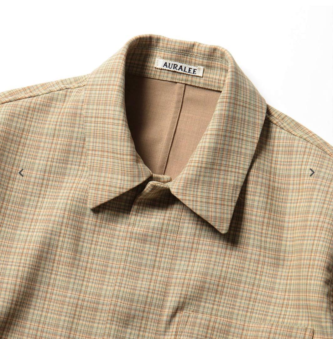 AURALEE チェックブルゾン サイズ4 A20SB01WC ジャケット 最