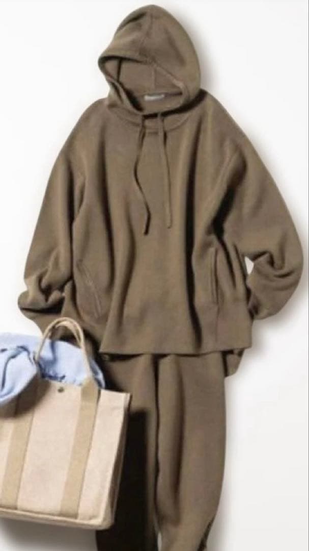 セオリーリュクス✖️高橋リタコラボコットンカシミヤ ニットフーディ