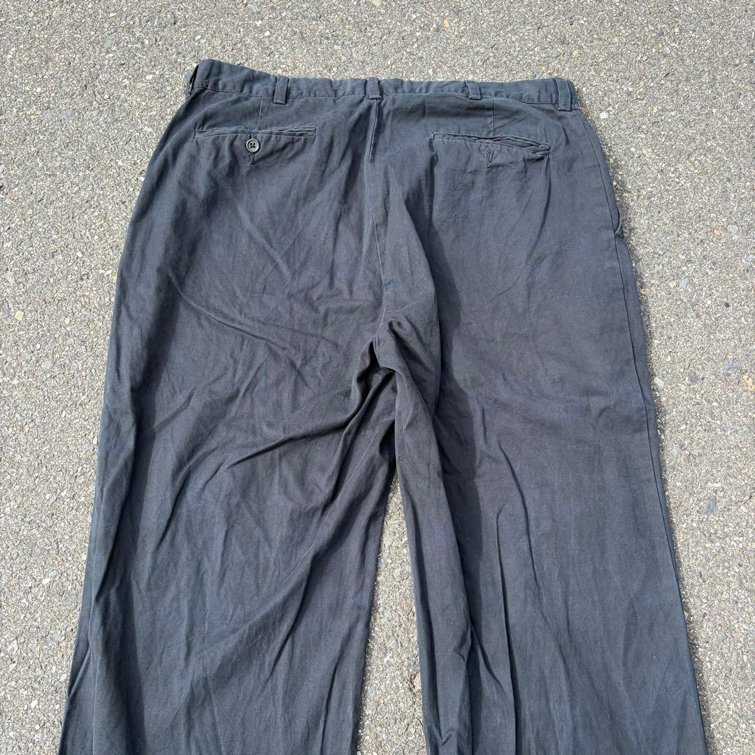 90's ラルフローレン チノパン ポロチノ ツータック 黒 ブラック