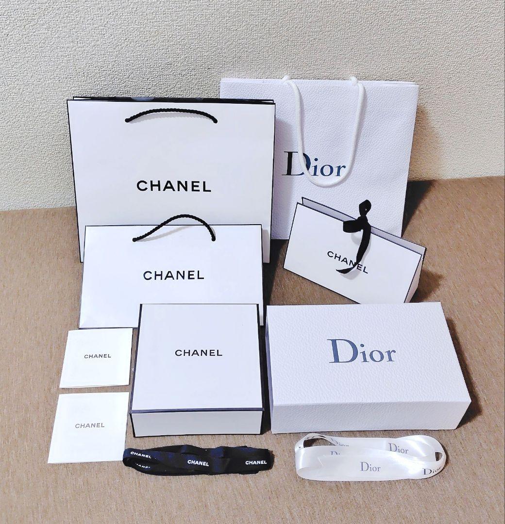 CHANEL Dior ショッパー ギフトボックス ラッピング セット - メルカリ