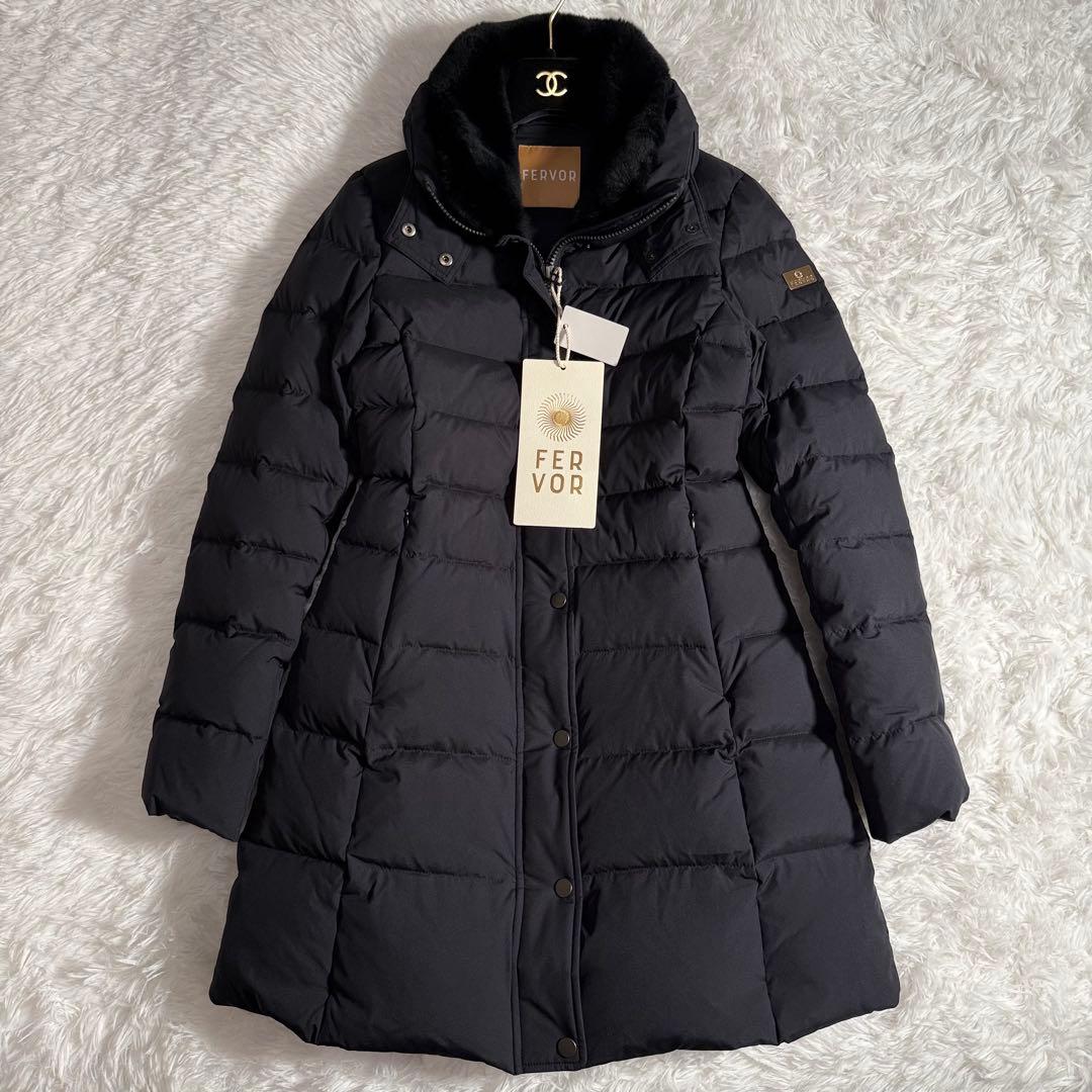 未使用 タグ付き FERVOR フェーバー ダウンコート Aライン ロング FERVOR（フェーバー）