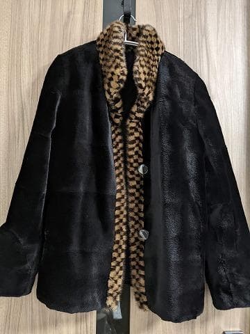 A893　シェアードウィーゼル　ミンク　毛皮　リバーシブル　リアルファーコート 楽天市場】シェアードウィーゼル ロングコート ミンク トリミング 毛皮