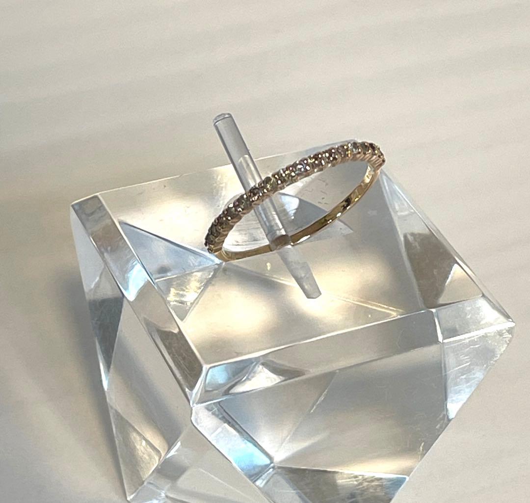 ハーフエタニティ K18 ダイヤゴールド リング 13号 楽天市場】K18 ダイヤモンド エタニティリング 1ct 1カラット 13石 H&C