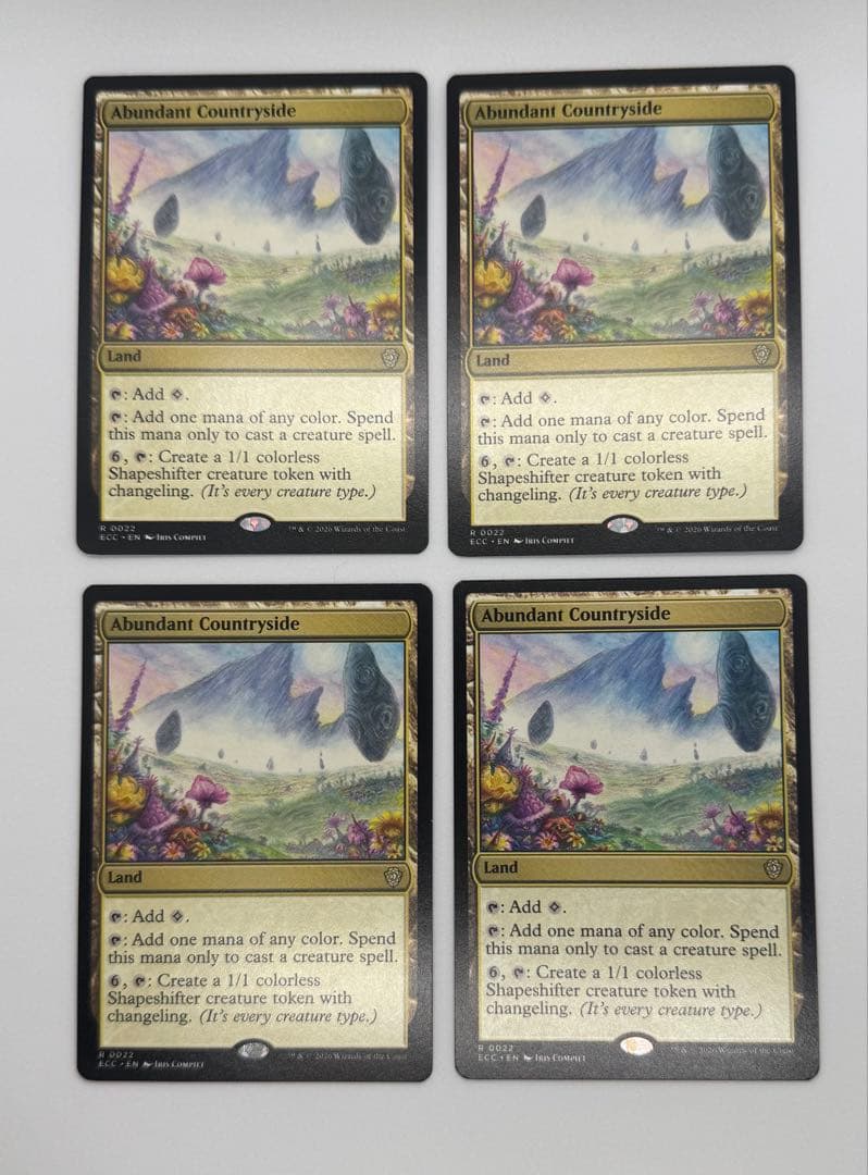 MTG 豊かな在郷 英語版 4枚 ECC ローウィンの昏明統率者 B マジック