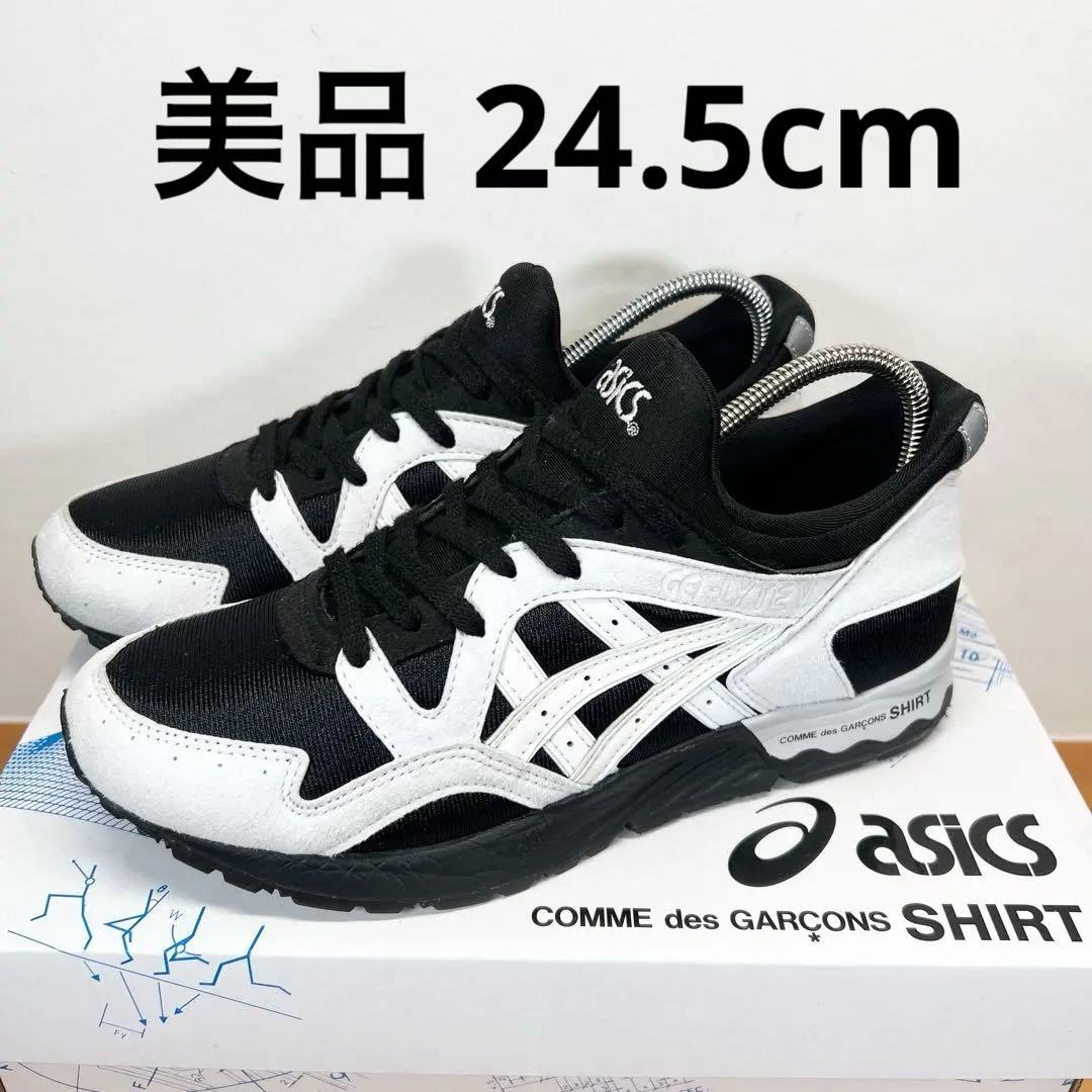 pom 美品 アシックス コムデギャルソンシャツ ゲルライト5“ブラック\" pom様専用 美品 アシックス コムデギャルソンシャツ ゲルライト5