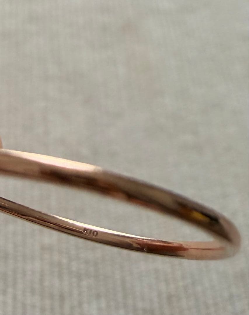K10PGダイヤモンドリング　0.05ct 12-14号