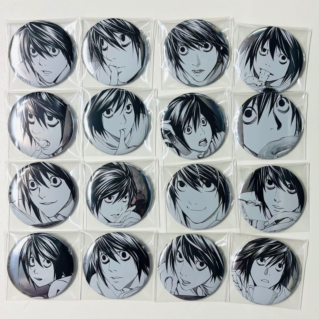 16点　デスノート　L 缶バッジ デスノート ラッキー缶バッチBOX くじ DEATHNOTE L 月 ニア - メルカリ