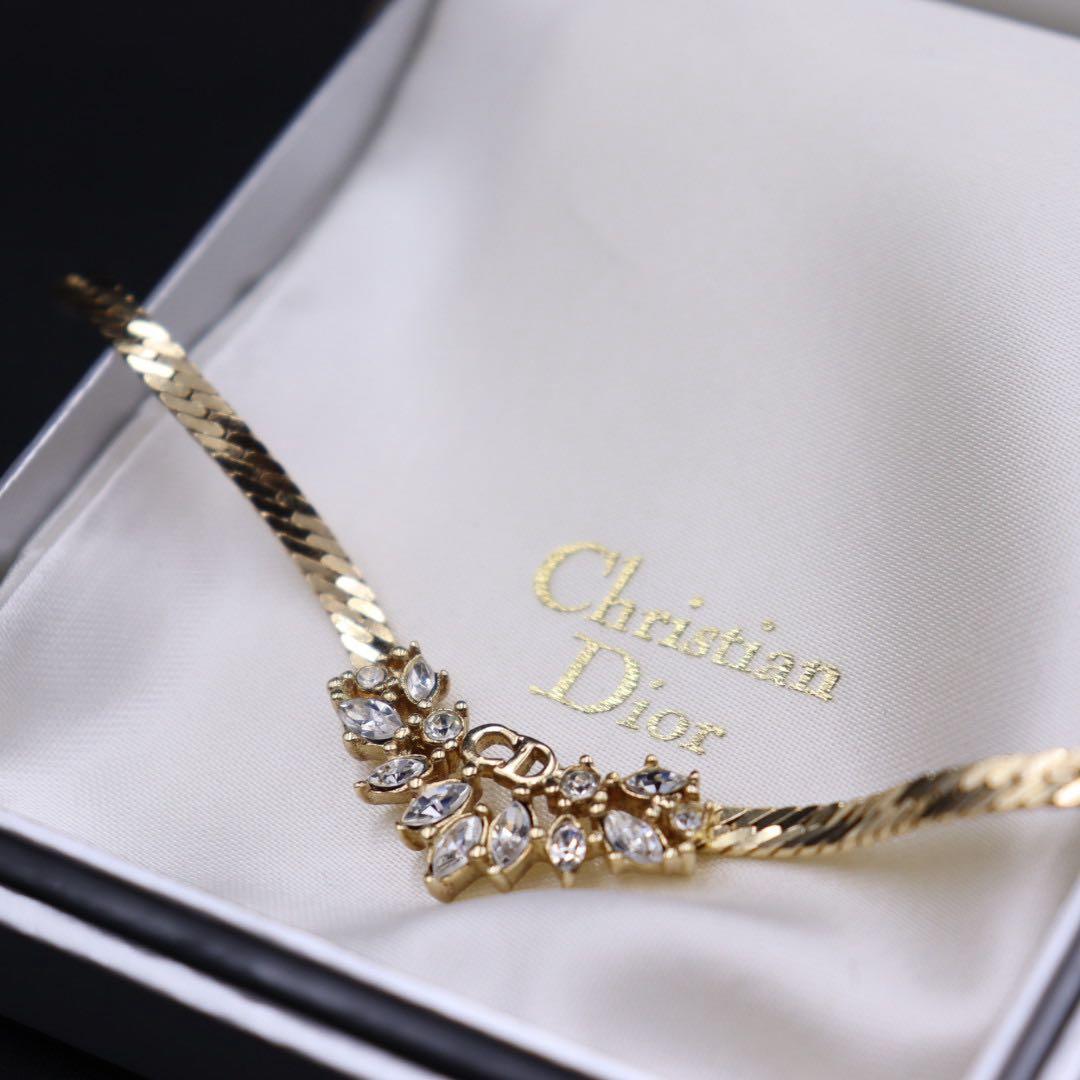 極美品❁︎クリスチャンディオール ネックレス ストーン ヴィンテージ