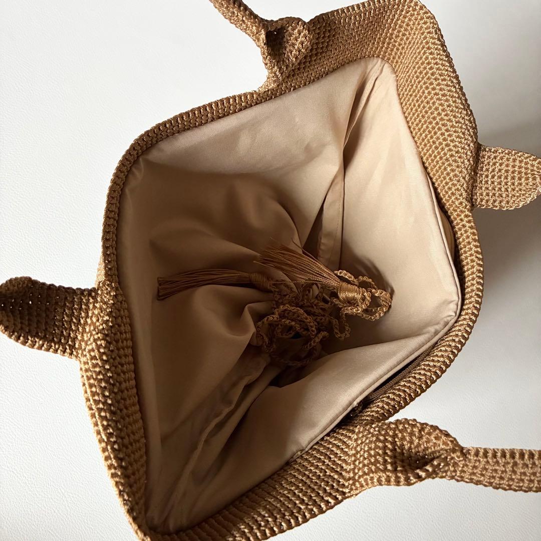 未使用級✨MAISON KEYS メゾンキーズ カゴバッグ バイカラー 洗える