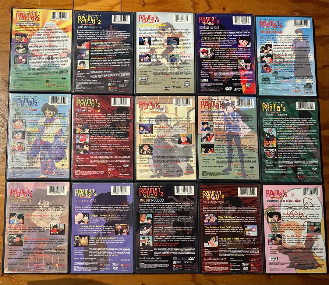 値下げ中！】らんま1/2 北米版DVD 15本セット