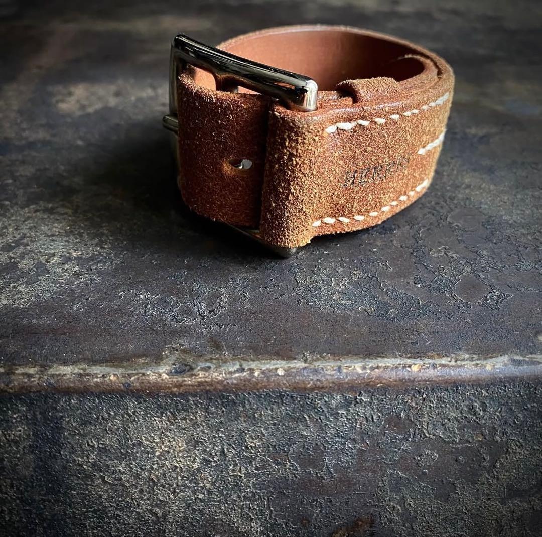 HERMES エトリヴィエール スウェード レザー ブレスレット マルジェラ