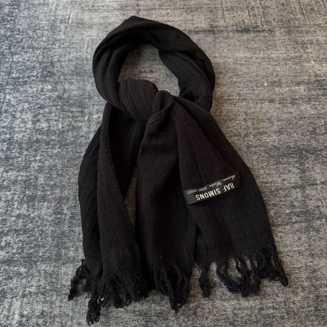 Raf Simons 01-02AW Riots期 マフラー アーカイブ - メルカリ