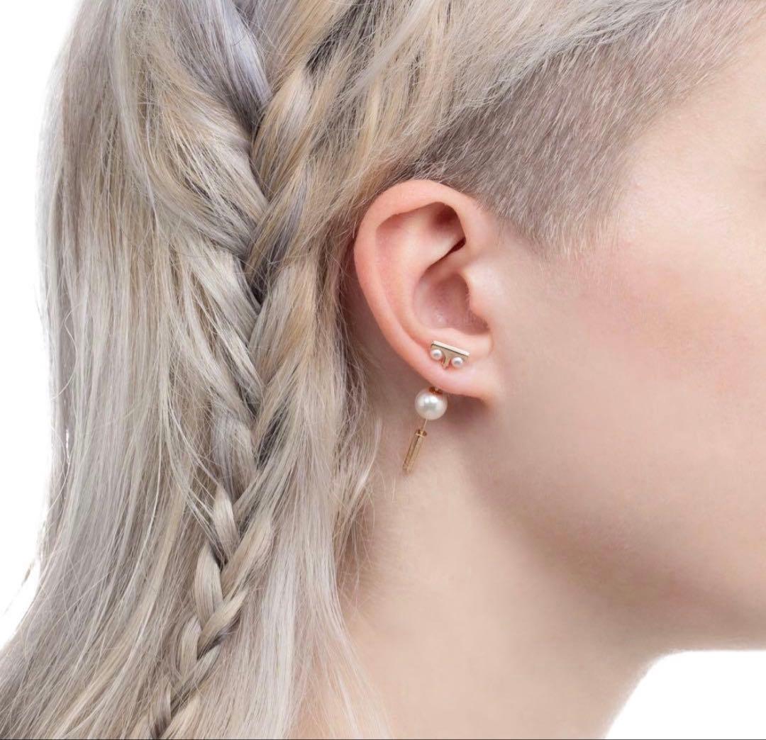 hirotaka spear pierce パール Hirotaka（ヒロタカ) Mini Spear Pearl Earring | パール ピアス