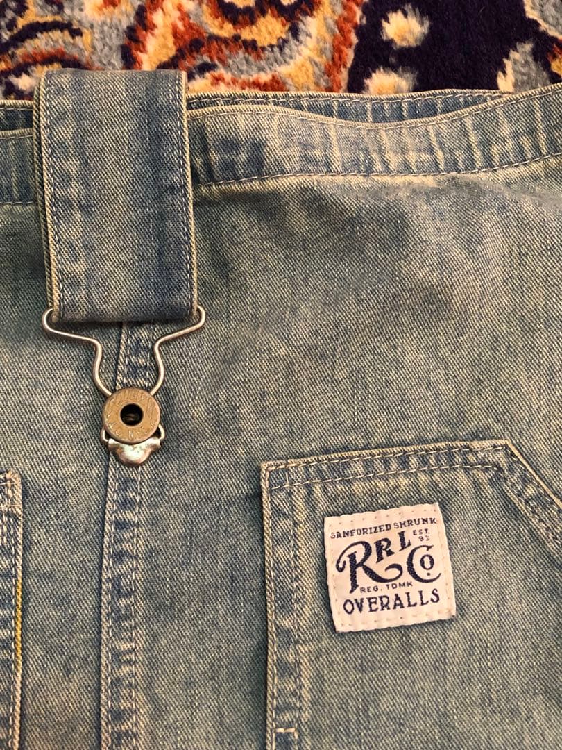 希少 RRL デニム オーバーオール ショルダーバッグ ラルフ