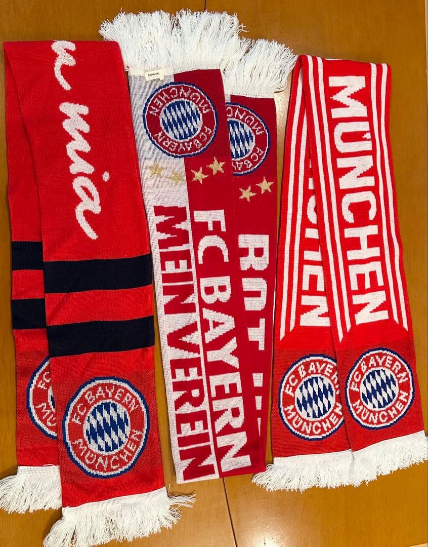 FCバイエルン・ミュンヘン 公式】タオルマフラー（レッド）3枚組
