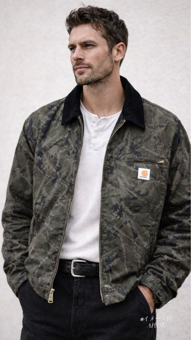 Carhartt カーハート デトロイトジャケット カモ柄迷彩 - メルカリ
