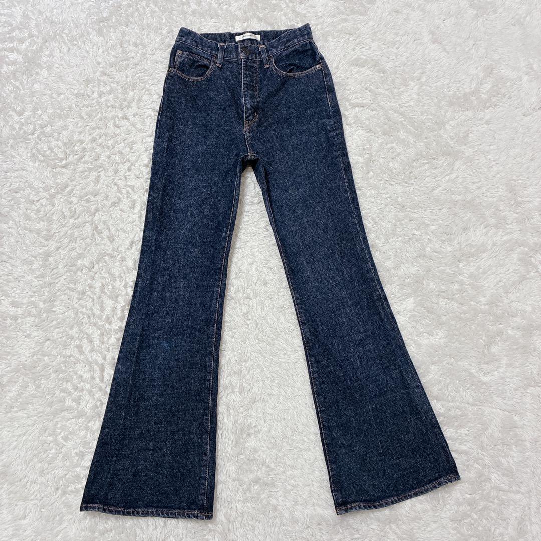 MOUSSY マウジー MVS FLARE フレアデニム インディゴ 25 赤耳 - メルカリ