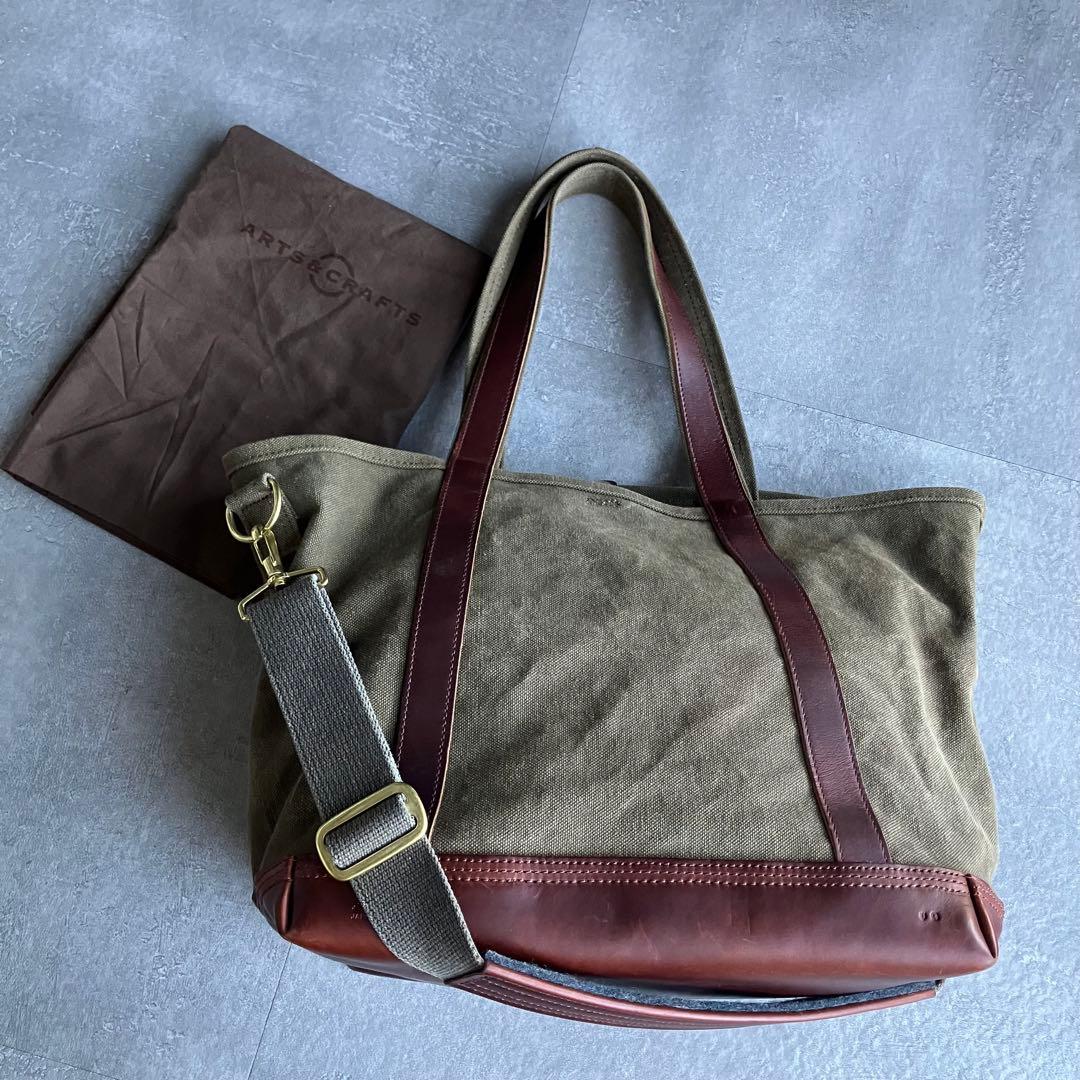 arts&crafts AGING CANVAS 2WAY TOTE