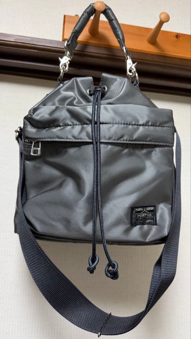 s*a様 PORTER TANKER BALLOONSAC シルバーグレー S Porter Small Balloon Sac Tanker Bag - Grey | Garmentory