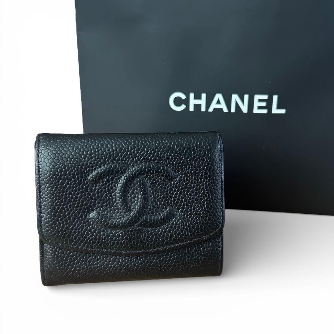 【希少❤︎5番台】CHANEL シャネル　キャビアスキン　ケース　財布 CHANEL（シャネル） 並行輸入 コインケース キャビアスキン CHANEL