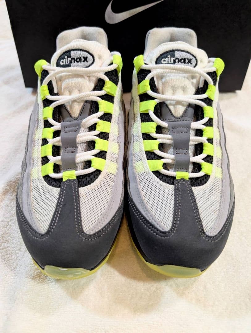 毎日値下げ 着用1回 ナイキID エアマックス95 イエローグラデ 正規品
